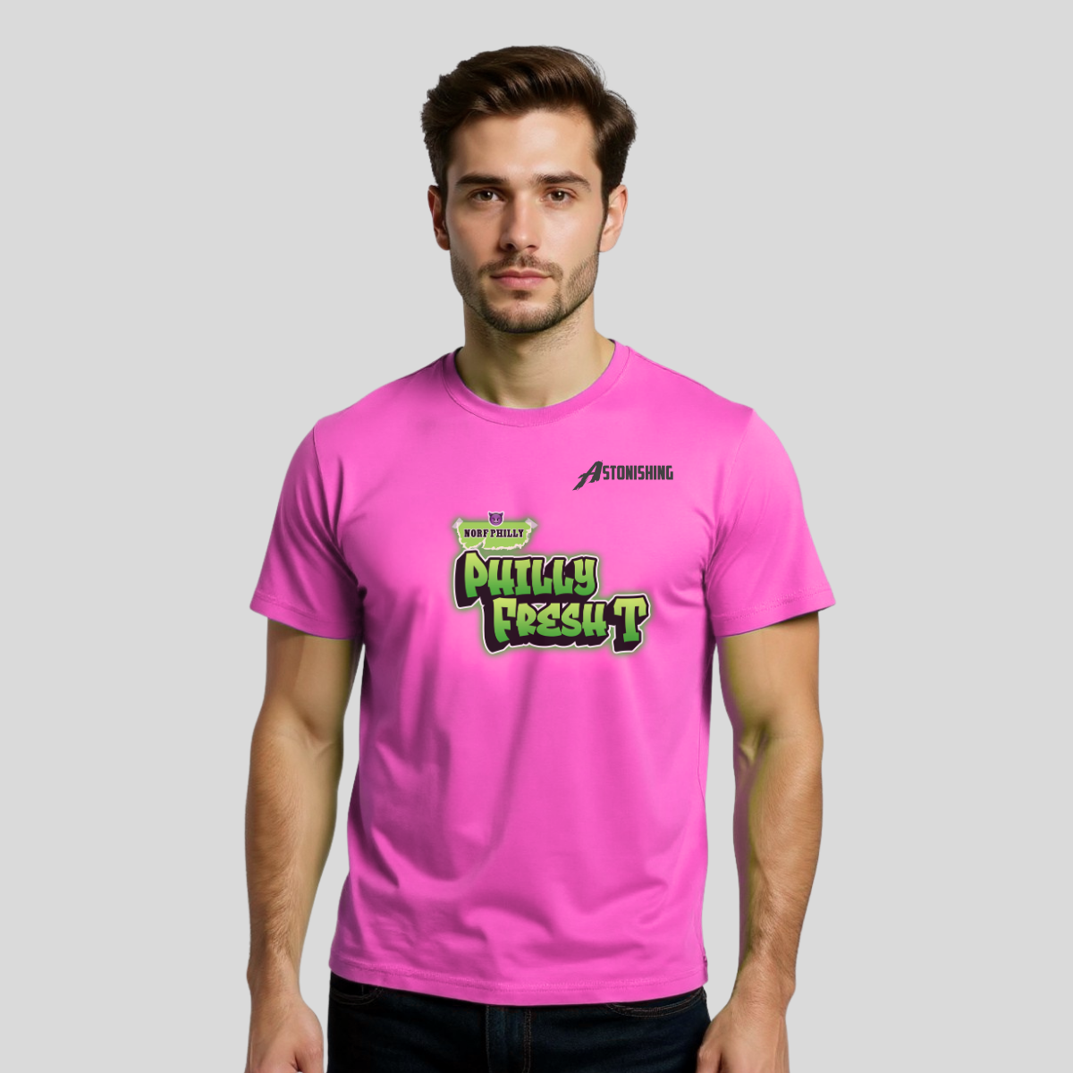 Philly Fresh T-Shirt Multi Color | North Philly  Edition | Urban Streetwear Graphic T-Shirt