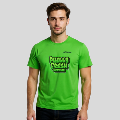 Philly Fresh Network T-Shirt | Stylish Unisex T-Shirts in Green Color