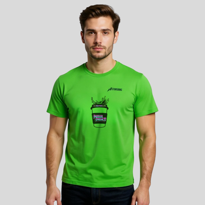 Philly Fresh T Cups Design T-Shirt | 100% Cotton with Green Color