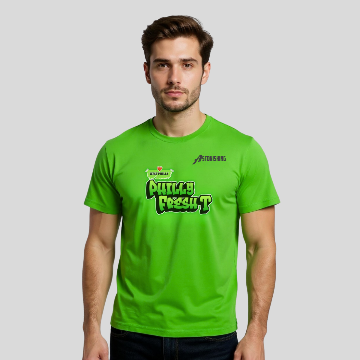 Philly Fresh T-Shirt Multi Color | West Philly  Edition | Urban Streetwear Graphic T-Shirt