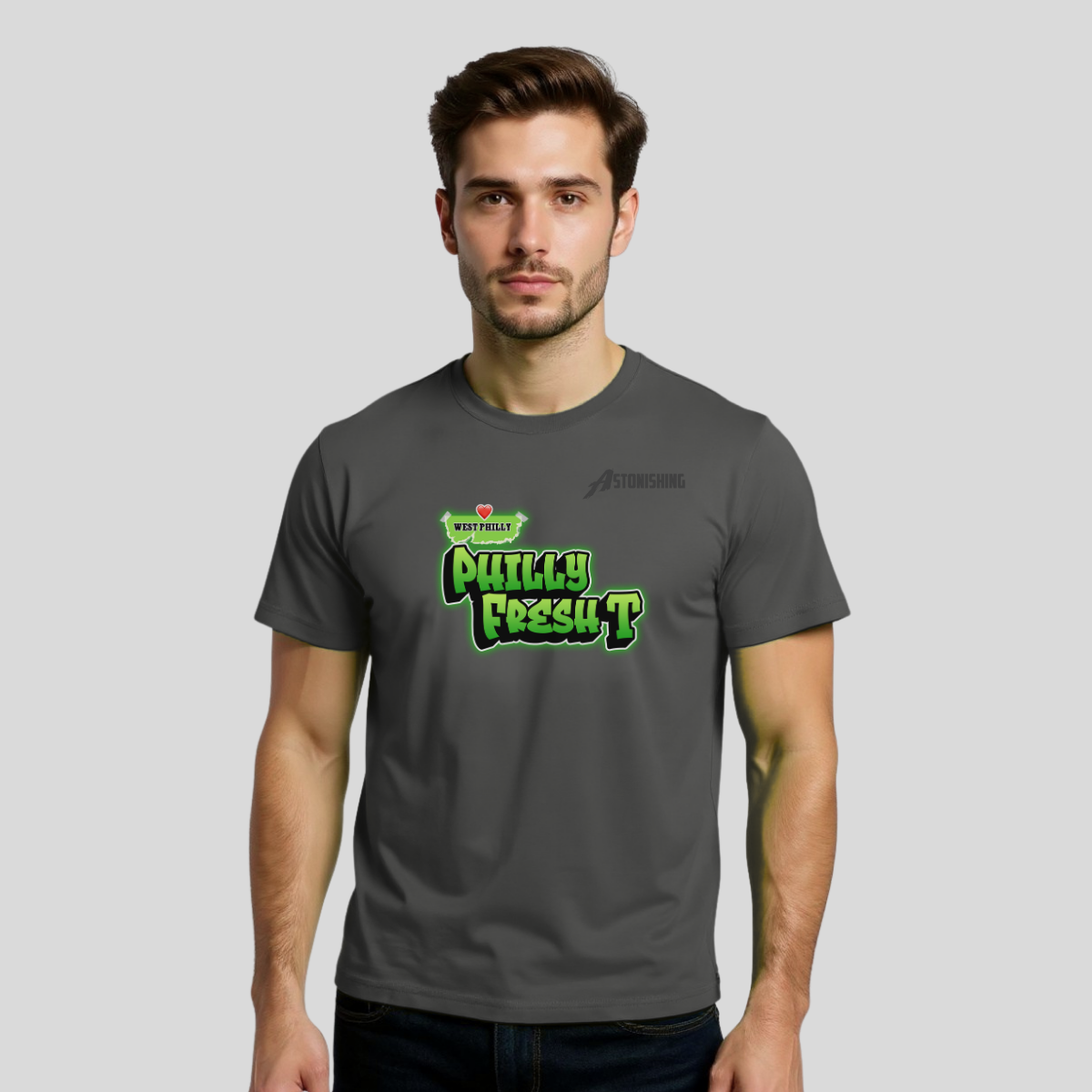 Philly Fresh T-Shirt Multi Color | West Philly  Edition | Urban Streetwear Graphic T-Shirt