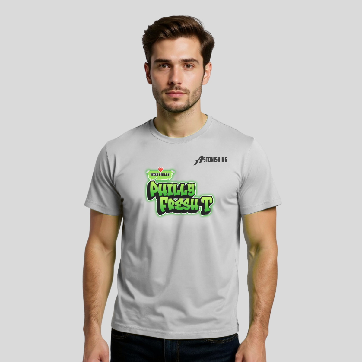 Philly Fresh T-Shirt Multi Color | West Philly  Edition | Urban Streetwear Graphic T-Shirt