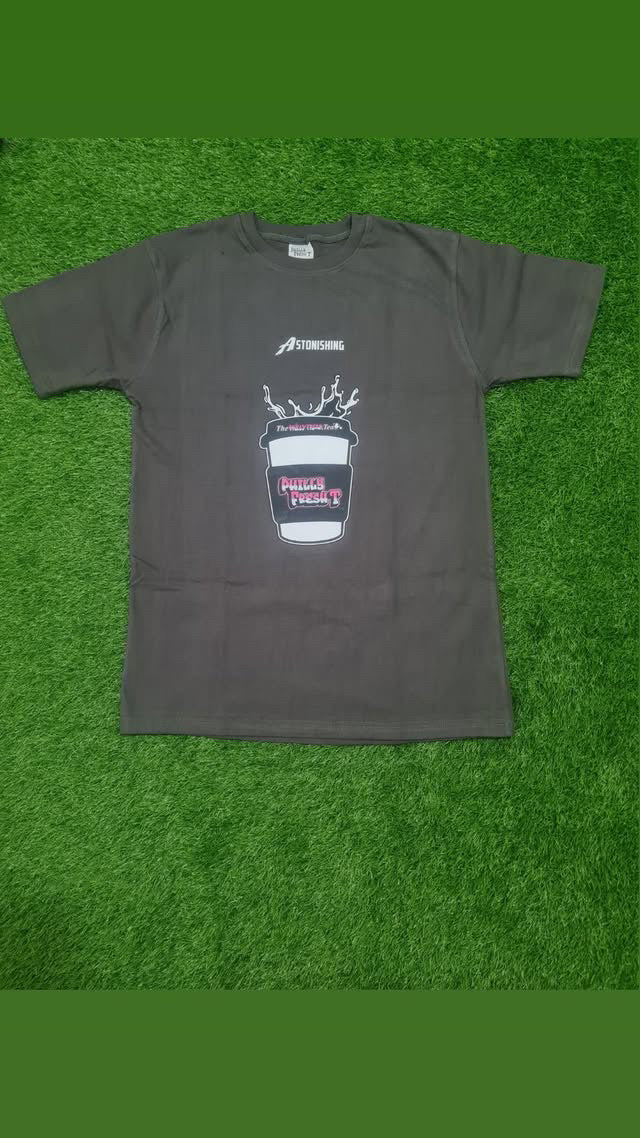 Philly Fresh T Cups Design T-Shirt | 100% Cotton with Pink Color