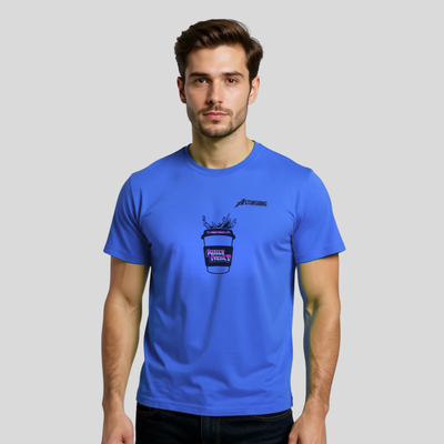 Philly Fresh T Cups Design T-Shirt | 100% Cotton with Blue color